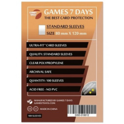 Протектор для карт Games7Days 80 х 120 мм, Ultra-Fit, 100 шт (STANDART) (GSD-018012)