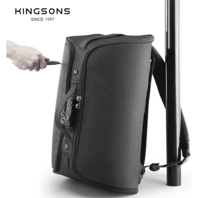 Рюкзак для ноутбука Kingsons 15.6&quot; travel backpack Black (K9474W)