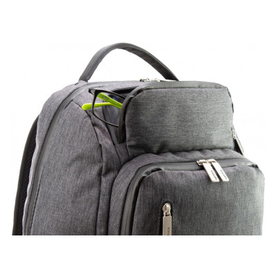 Рюкзак шкільний Optima 18&quot; USB Techno унісекс 0.7 кг 26-35 л Сірий (O96913-03)