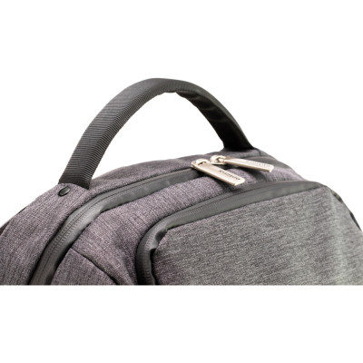 Рюкзак шкільний Optima 18&quot; USB Techno унісекс 0.7 кг 26-35 л Сірий (O96913-03)