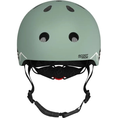 Шолом Scoot&amp;Ride 45-51см , зелений, з ліхтариком (SR-181206-GREENLINES)