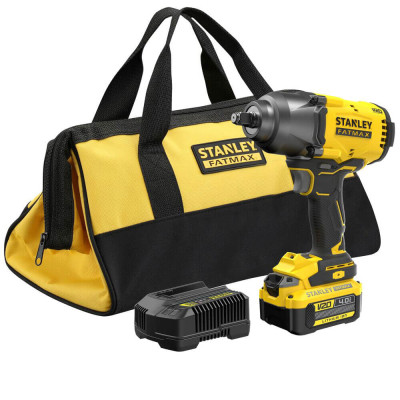Гайковерт Stanley FatMax, ударний 18V, 4Ah, 950Нм, 2000 об/хв, 2600 уд/хв, 2.66кг (SFMCF940M1)