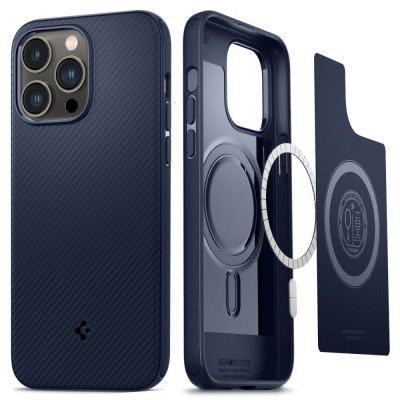 Чохол до мобільного телефона Spigen Apple Iphone 14 Pro Max Mag Armor MagFit, Navy Blue (ACS04845)