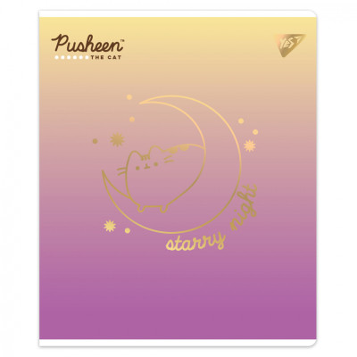 Зошит Yes Goldstar Pusheen А5 24 аркушів клітинка (767538)