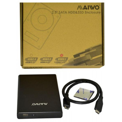 Кишеня зовнішня Maiwo 2.5&quot; SATA HDD/SSD to USB3.1 GEN2 Type-C (45768)