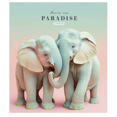 Зошит Школярик Love in paradise 48 аркушів клітинка (048-3256K)