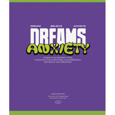 Зошит Школярик Dreams come true 96 аркушів клітинка (096-3483K)