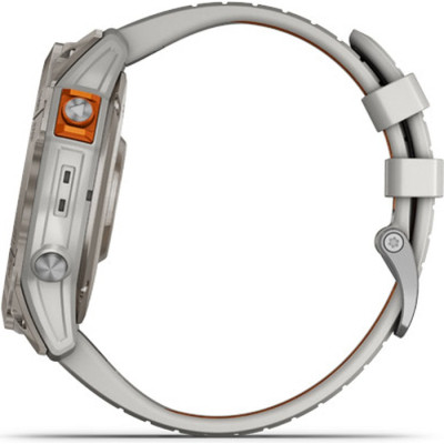 Смарт-годинник Garmin fenix 7X Pro Sapph Sol, Ti w/Gray/Orange Band, GPS (010-02778-15)