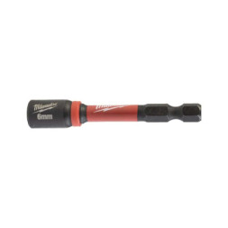 Головка магнітна Milwaukee 1/4&quot;, шестигранна, 6 мм Shockwave, ударостійка (4932492435)