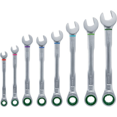 Ключ Bosch комбинированный, набор 8шт, 6-19мм (1.600.A02.7PS)