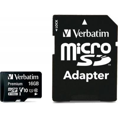Карта пам&#039;яті Verbatim 16GB microSDHC class 10 (MDAVR-10/G)