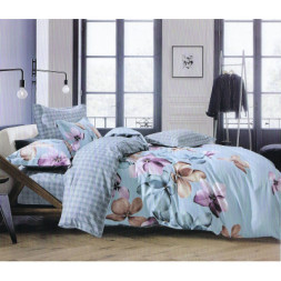 Постільна білизна ШЕМ Royal Satin голуба фіалка полуторний 150 х 215 (1,5 RS_голуба фіалка)