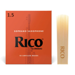 Тростина для саксофона D'Addario Rico - Soprano Sax #1.5 - 3-Pack (RIA0315)