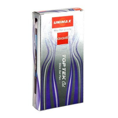 Ручка гелева Unimax Top Tek Gel, червона (UX-133-06)