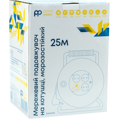 Мережевий подовжувач PowerPlant JY-20022/25, 25м (EX610525)