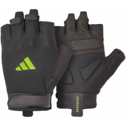 Рукавички для фітнесу Adidas Essential Training Gloves ADGB-15002GN чорний, зелений M (885652025966)