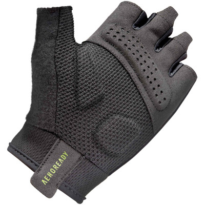 Рукавички для фітнесу Adidas Essential Training Gloves ADGB-15002GN чорний, зелений M (885652025966)