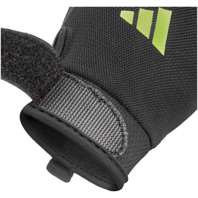 Рукавички для фітнесу Adidas Essential Training Gloves ADGB-15002GN чорний, зелений M (885652025966)
