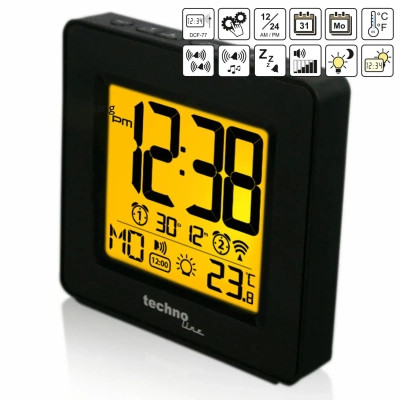 Настільний годинник Technoline WT330 Black (DAS301808)
