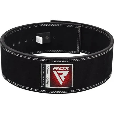 Атлетичний пояс RDX 4 Pro Liver Buckle шкіряний Black Plus M (WBL-4LB-M+)