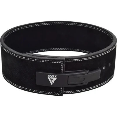 Атлетичний пояс RDX 4 Pro Liver Buckle шкіряний Black Plus M (WBL-4LB-M+)