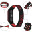 Ремінець до фітнес браслета BeCover Nike Style для Xiaomi Mi Smart Band 5 Black-Red (705153)