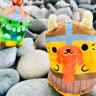 М&#039;яка іграшка Cats vs Pickles 2 в 1 – Котик та огірок Вікінги (CVP2200-1)