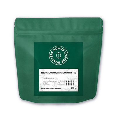 Кава Romus Coffee Roastery Nicaragua Maragogype Superior мелена 250 г (12969)