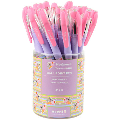 Ручка кулькова Axent Koala &amp; ice cream, синя (AB1049-32-A)