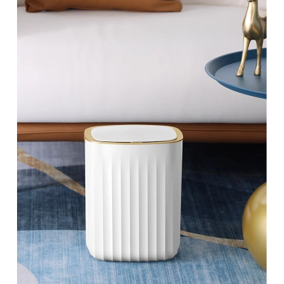 Контейнер для сміття JAH Nordic Сенсорний Білий із сірим 12 л (20258)