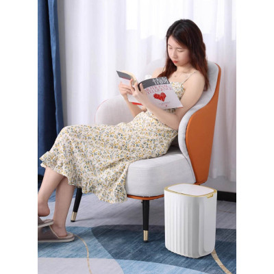 Контейнер для сміття JAH Nordic Сенсорний Білий із сірим 12 л (20258)