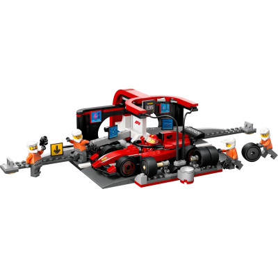Конструктор LEGO City Піт-стоп і піт-екіпаж F1 з болідом Ferrari (60443)