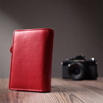 Гаманець ST Leather З натуральної шкіри Червоний (22739)