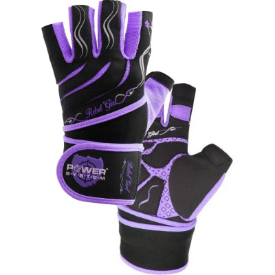 Рукавички для фітнесу Power System PS-2720 Rebel Girl Purple XS (PS-2720_XS_Purple)