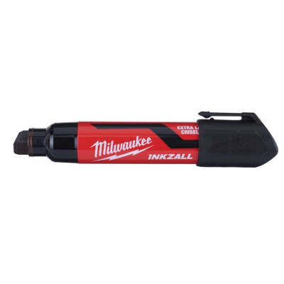 Маркер Milwaukee INKZALL для будмайданчика супер-великий XL чорний (блістер) (4932471558)