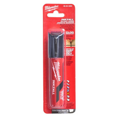Маркер Milwaukee INKZALL для будмайданчика супер-великий XL чорний (блістер) (4932471558)