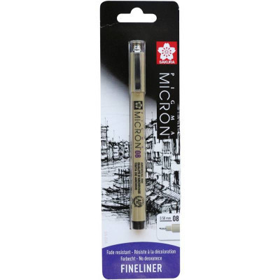Лайнер Sakura Pigma Micron (0.8) 0,5 мм Чорний у блістері (8712079441593)