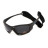 Сонцезахисні окуляри BluWater Hydro Polarized (Dark Gray) Anti-Fog Чорні лінзи в чорній оправі (BW-HYD-SD12)