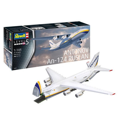 Збірна модель Revell Вантажний літак АН-124 Руслан рівень 5 масштаб 1:144 (RVL-03807)