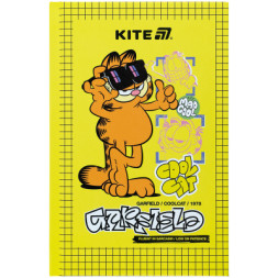 Блокнот Kite А6 Garfield, тверда обкладинка, 80 аркушів, клітинка (GF25-199)