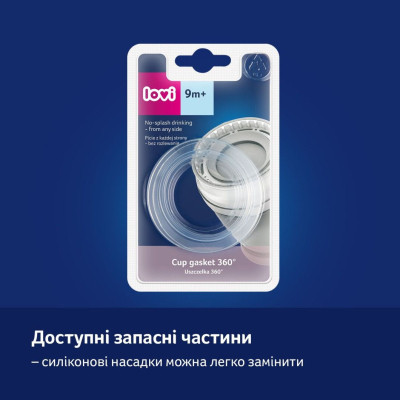 Поїльник-непроливайка Lovi 360 250 мл Night&amp;Day Rabbit (1/610)