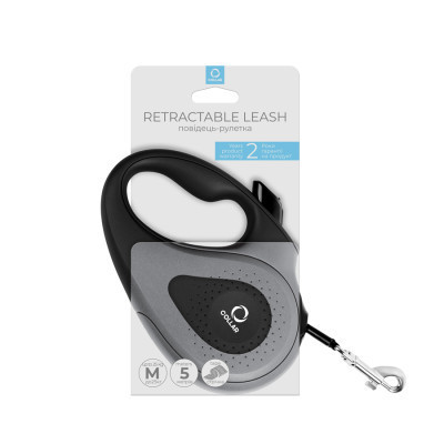 Повідок для собак Collar стрічка M до 25 кг 5 м чорний (81251)