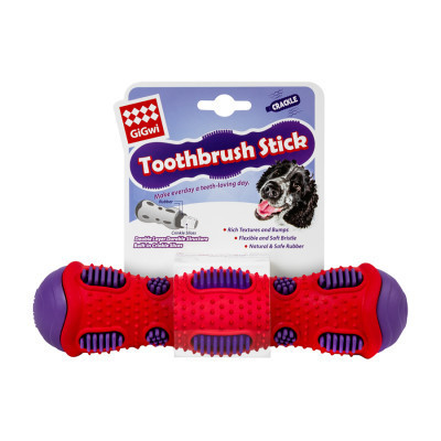 Іграшка для собак GiGwi Toothbrush Stick з ефектом тріску 21 см (2254)