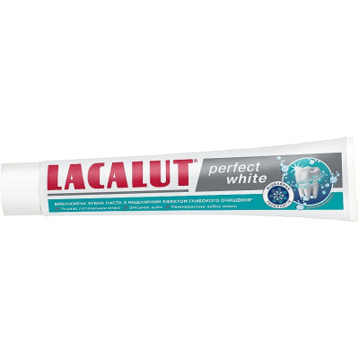Зубна паста Lacalut Perfect White 75 мл (4016369694473)