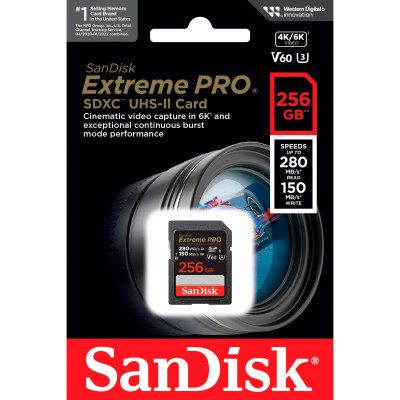 Карта пам&#039;яті SanDisk 256GB SDXC class 10 UHS-I Extreme Pro (SDSDXEP-256G-GN4IN)
