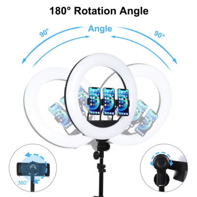 Набір блогера Puluz Ring LED lamp PKT3102EU 18&quot; + tripod 1.8 м (PKT3102EU)