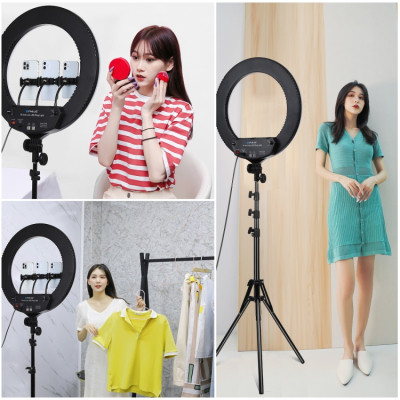 Набір блогера Puluz Ring LED lamp PKT3102EU 18&quot; + tripod 1.8 м (PKT3102EU)