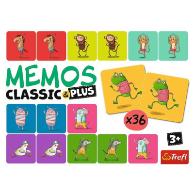 Настільна гра Trefl Мемо Класичні. Рухайся та грай (Memos Classic&amp;plus. Move and play) (02271)