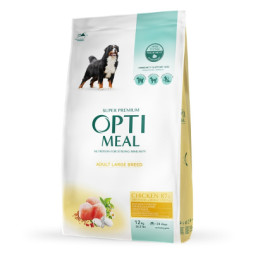 Сухий корм для собак Optimeal для великих порід зі смаком курки 12 кг (4820083905544)