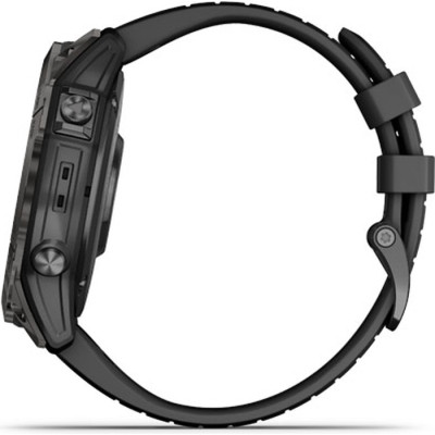 Смарт-годинник Garmin fenix 7X Pro Saph Solar, Carbon Gray Ti w/Black Band, GPS (010-02778-11)